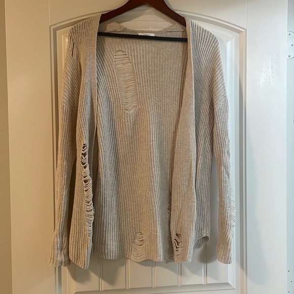 BP Distressed Knit Cardigan - Picture 1 of 4